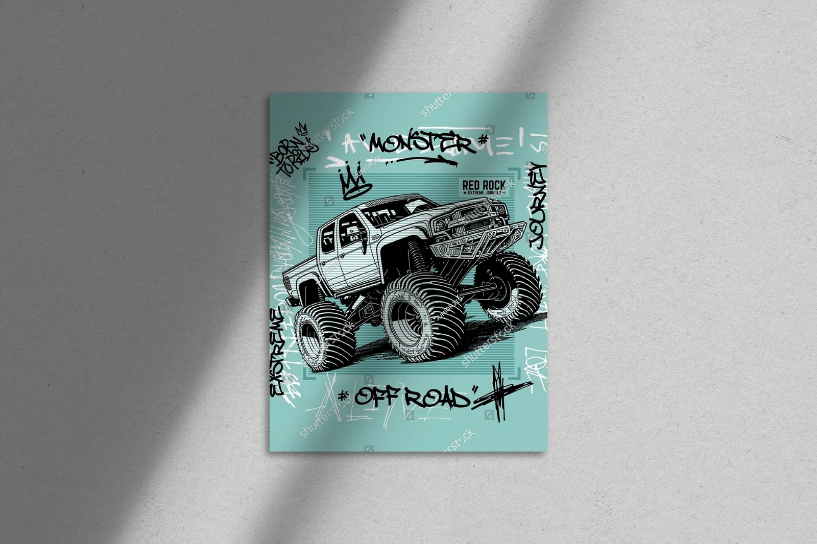 Potężny off-roadowy potwór w nasyconych kolorach