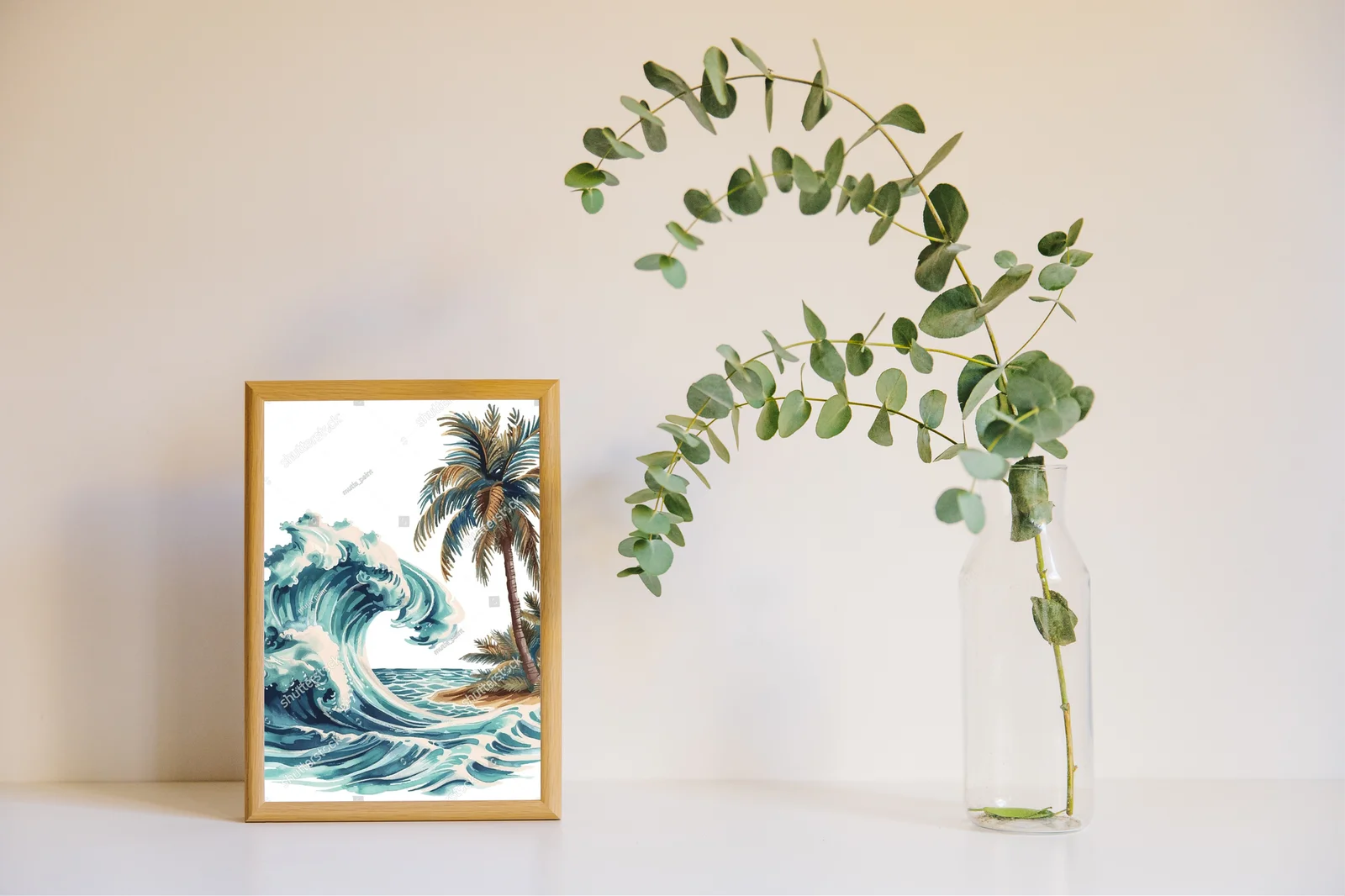 Malarskie marzenie: palmy na tle oceanu