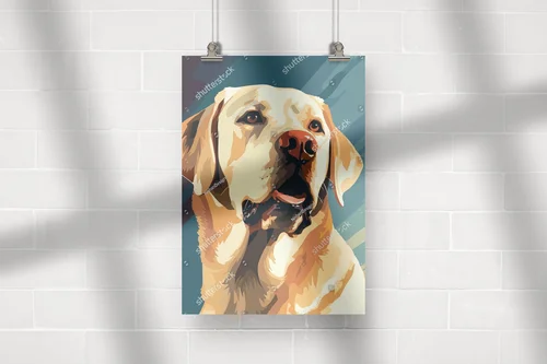 Uroczy labrador w radosnym wydaniu