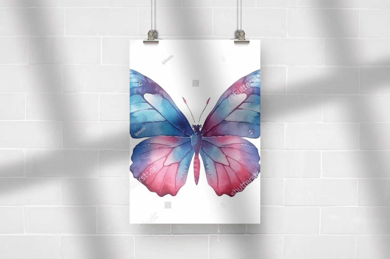 Woda i lekkość - motyl w białej harmonii
