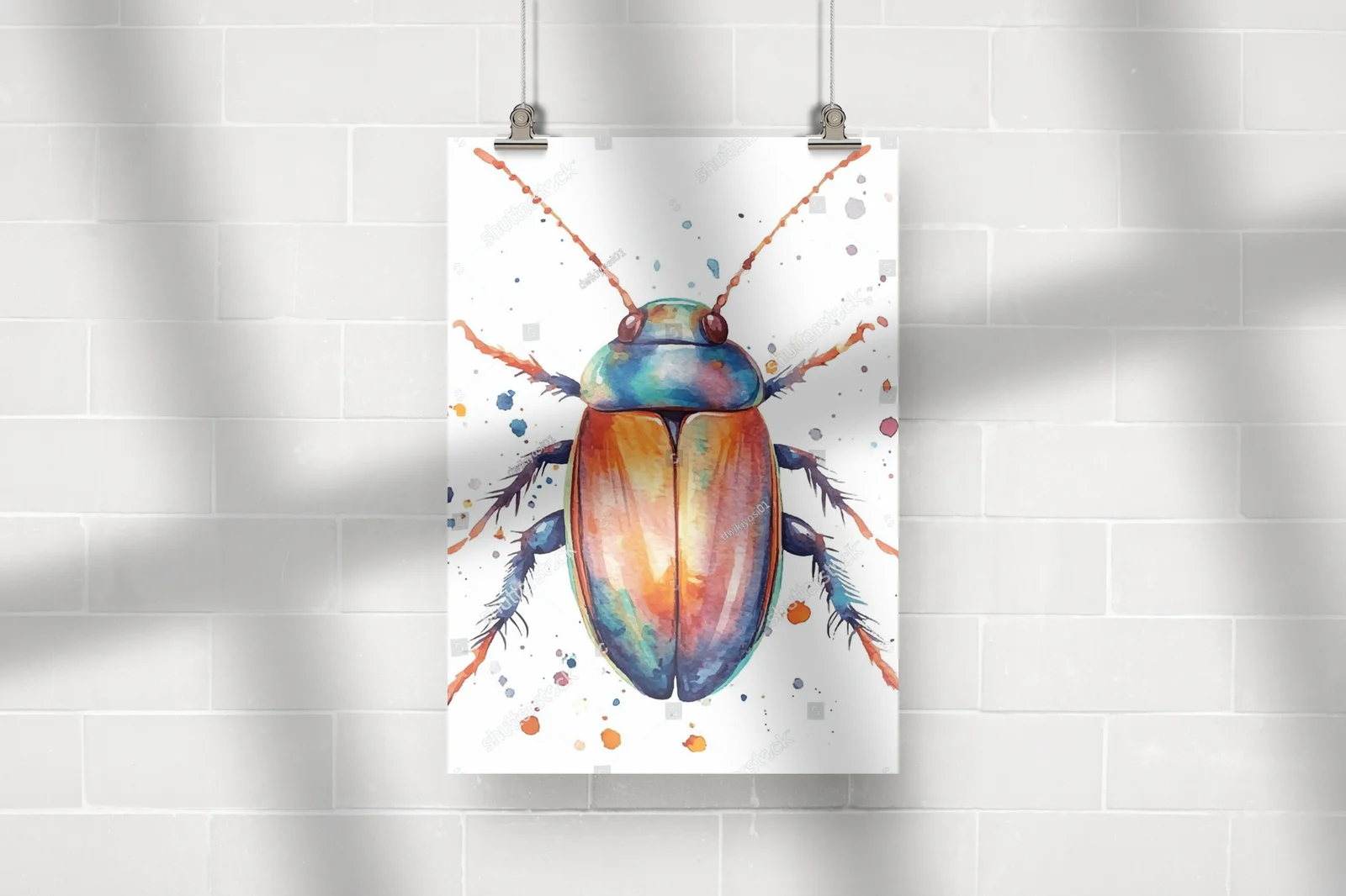 Delikatne, akwarelowe ilustracje owadów niesamowitych
