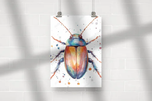Delikatne, akwarelowe ilustracje owadów niesamowitych