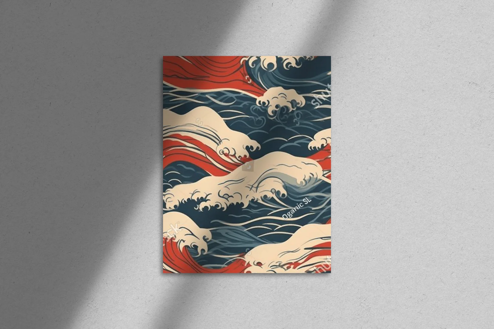 Eleganckie fale w pastelowych odcieniach Japonii