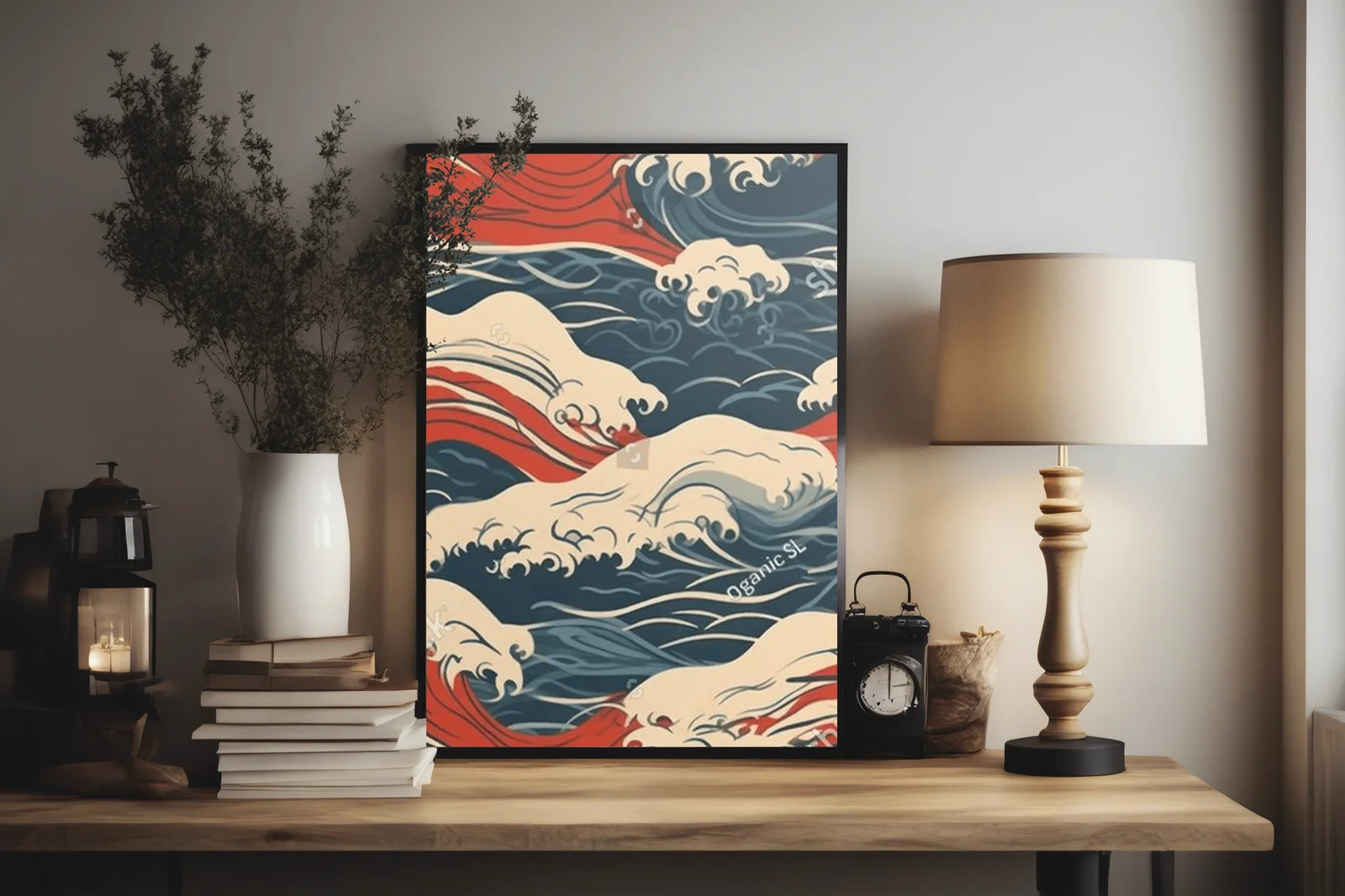 Eleganckie fale w pastelowych odcieniach Japonii