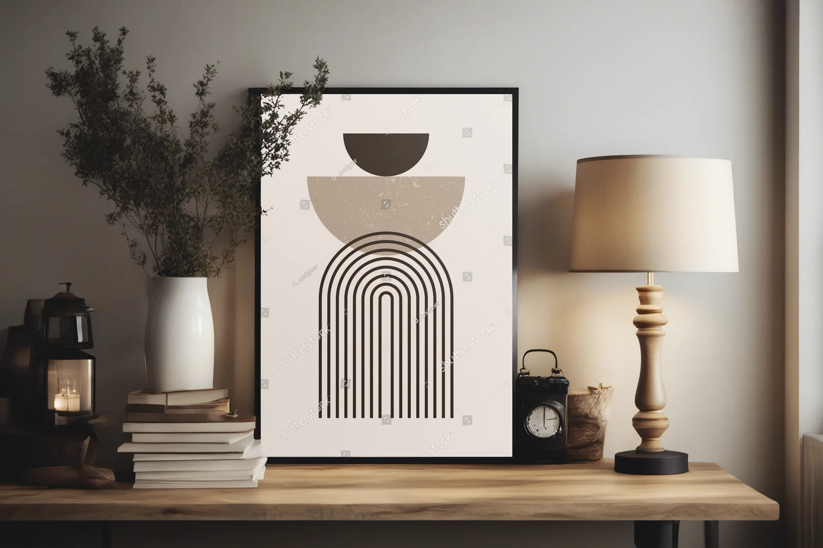 Geometryczna elegancja w pastelowych odcieniach