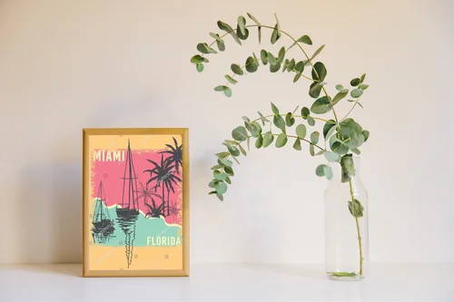 Romantyczna retro atmosfera Miami w letnich kolorach