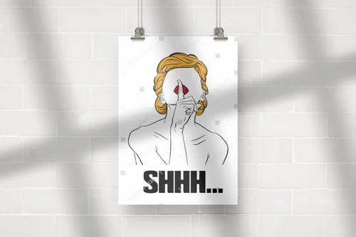 Stylowa ilustracja kobiety w artystycznym ujęciu