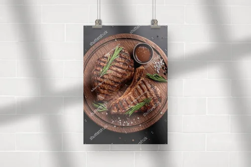 Aromatyczne grillowane steki w głębokiej tonacji
