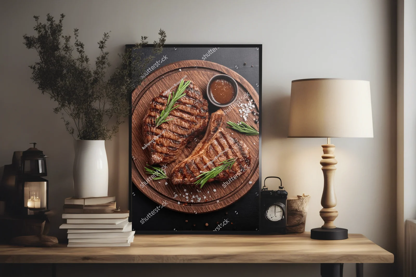 Aromatyczne grillowane steki w głębokiej tonacji