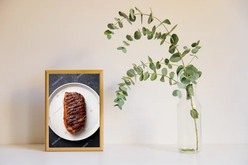 Wykwintna kompozycja steaków w eleganckich barwach