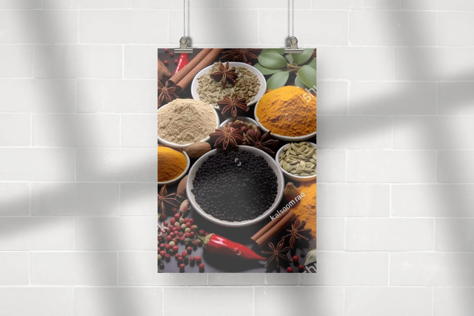 Kolorowe aromaty w kuchennej kompozycji