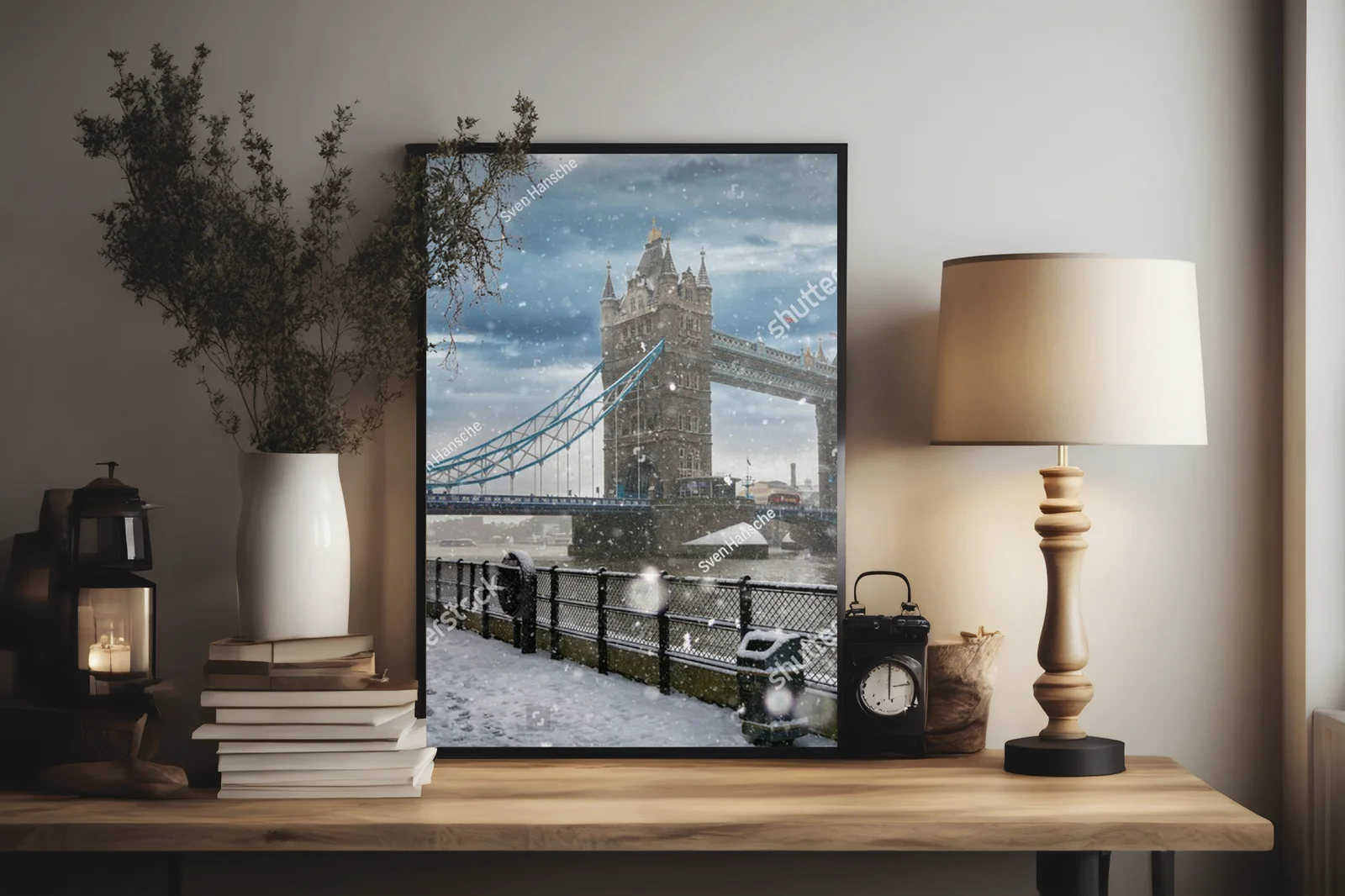 Zimowy urok Tower Bridge w Londynie