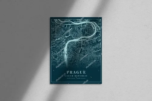 Praga w aksamitnych odcieniach – mapa miasta