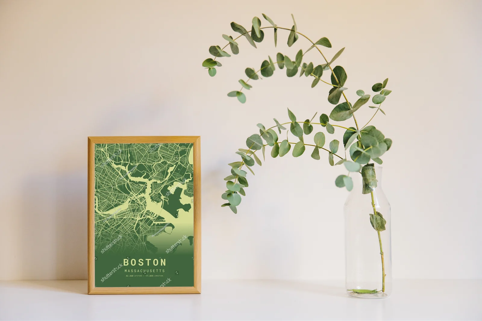 Zielona mapa Bostonu: harmonijna kompozycja