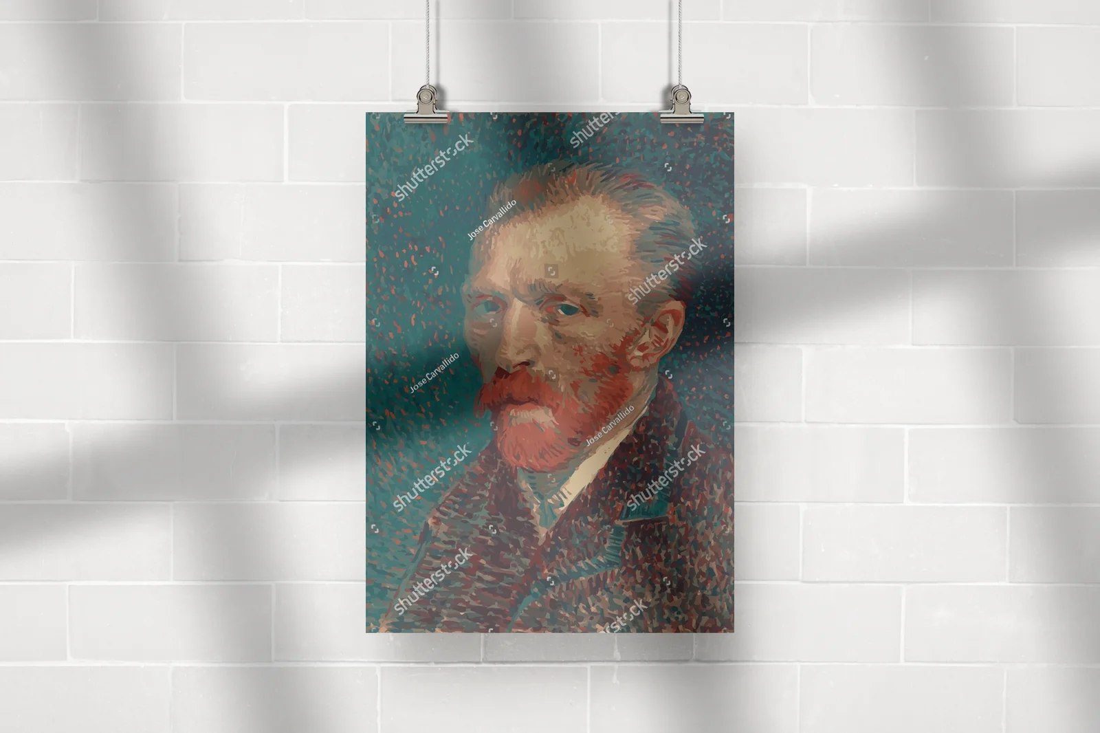 Zmysłowy portret Van Gogha w artystycznych odcieniach