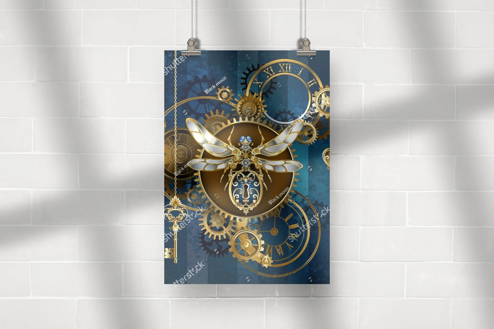 Mechaniczny owad w steampunkowym stylu