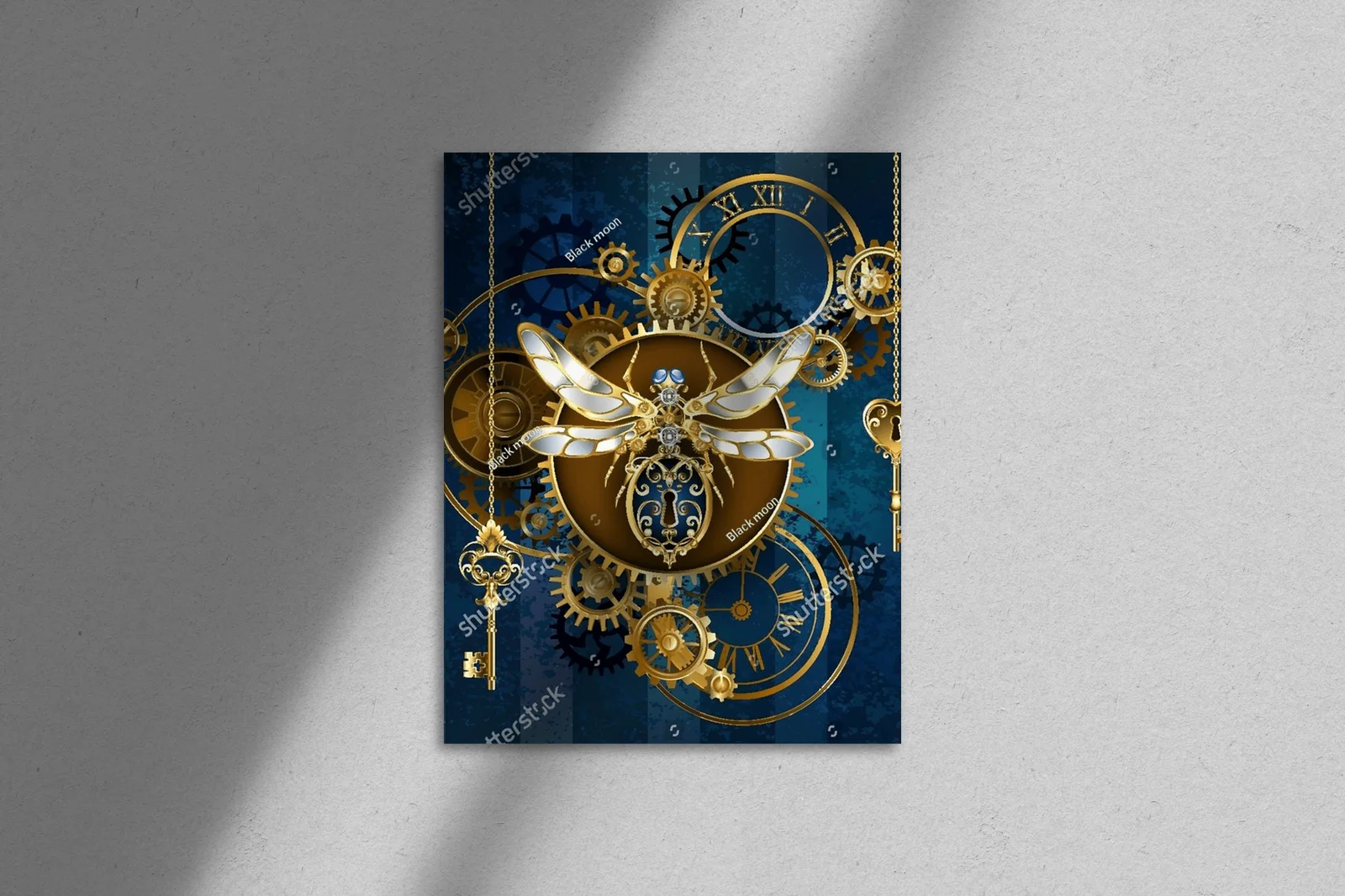 Mechaniczny owad w steampunkowym stylu