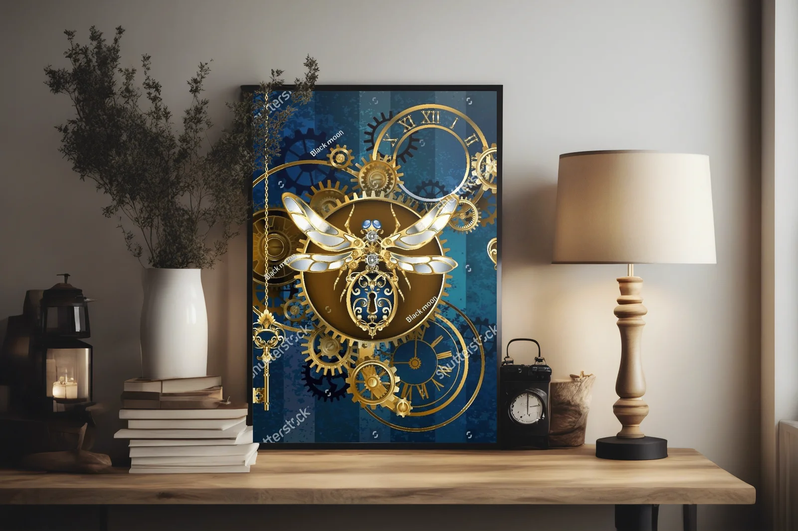 Mechaniczny owad w steampunkowym stylu