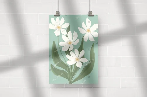 Stylowa geometria w pastelowej harmonii