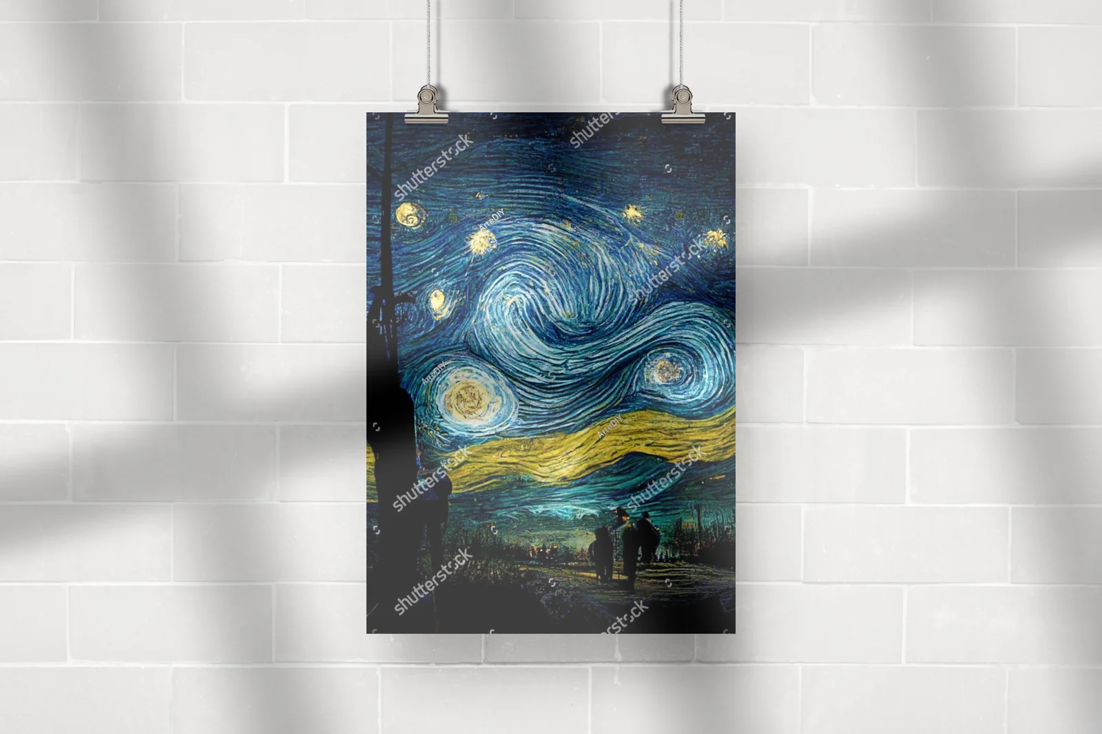 Nocny nieboskłon w stylu Van Gogha