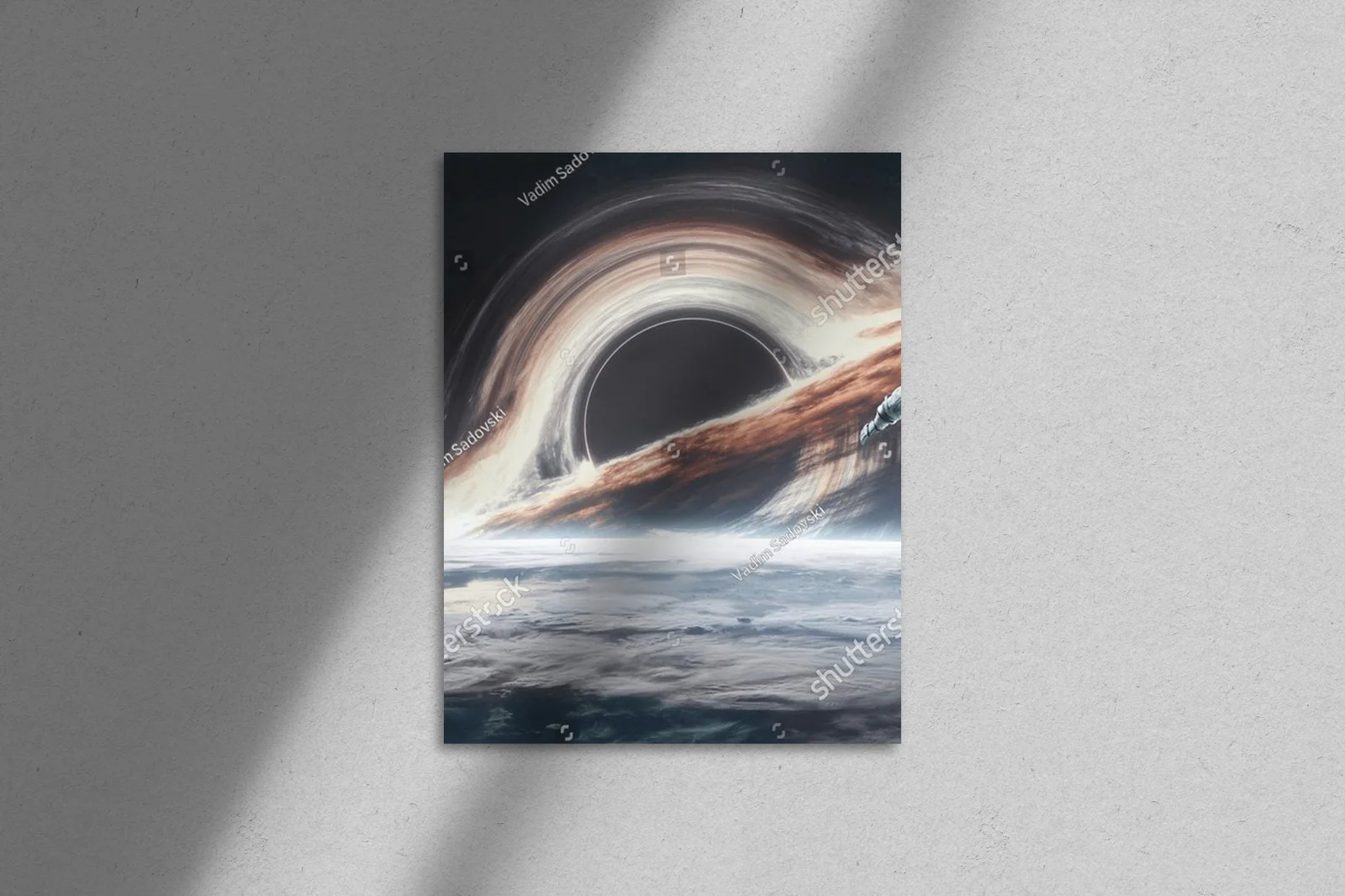 Odkrywczy astronauta w otchłani kosmosu