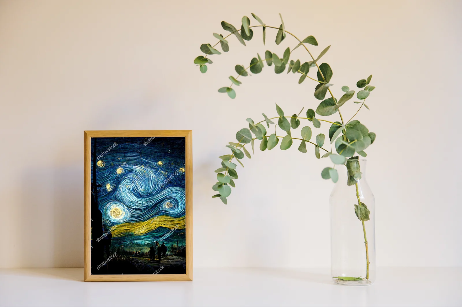 Nocny nieboskłon w stylu Van Gogha