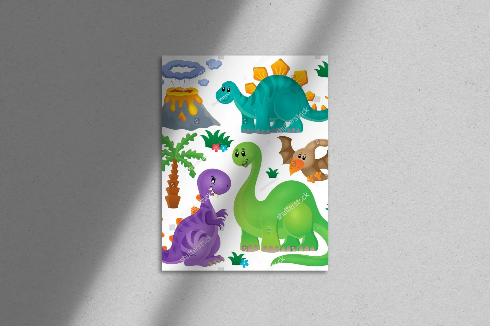 Prehistoryczna przygoda z dinozaurami w jasnych barwach