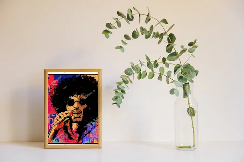 Fikcyjny portret rockowej gwiazdy lat 70.