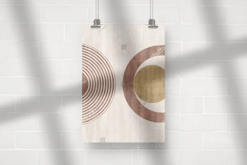Geometryczne kształty w minimalistycznym stylu