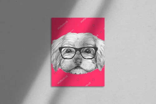 Uroczy portret Havanese w modnych okularach