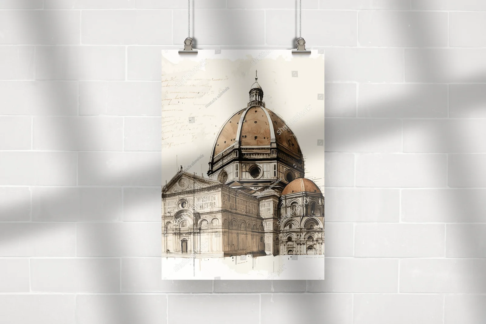 Florencja w pastelowych odcieniach aquarelli