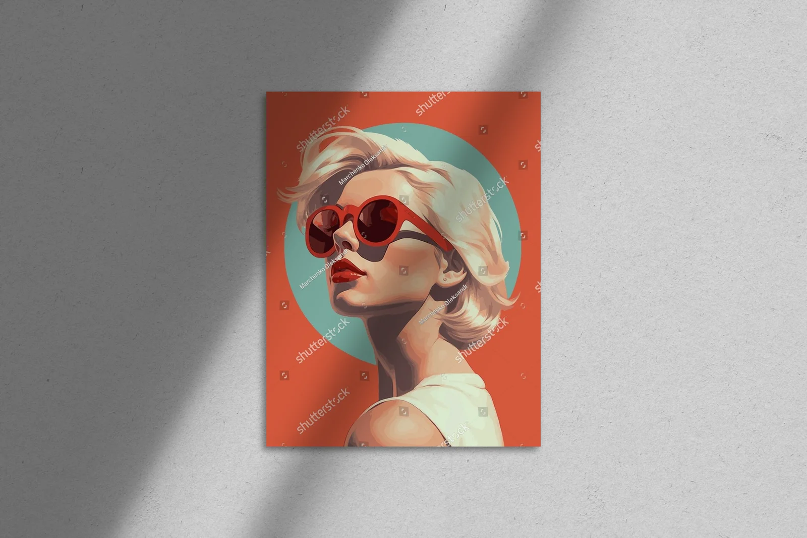 Młodzieżowy portret w retro stylu z modnym akcentem