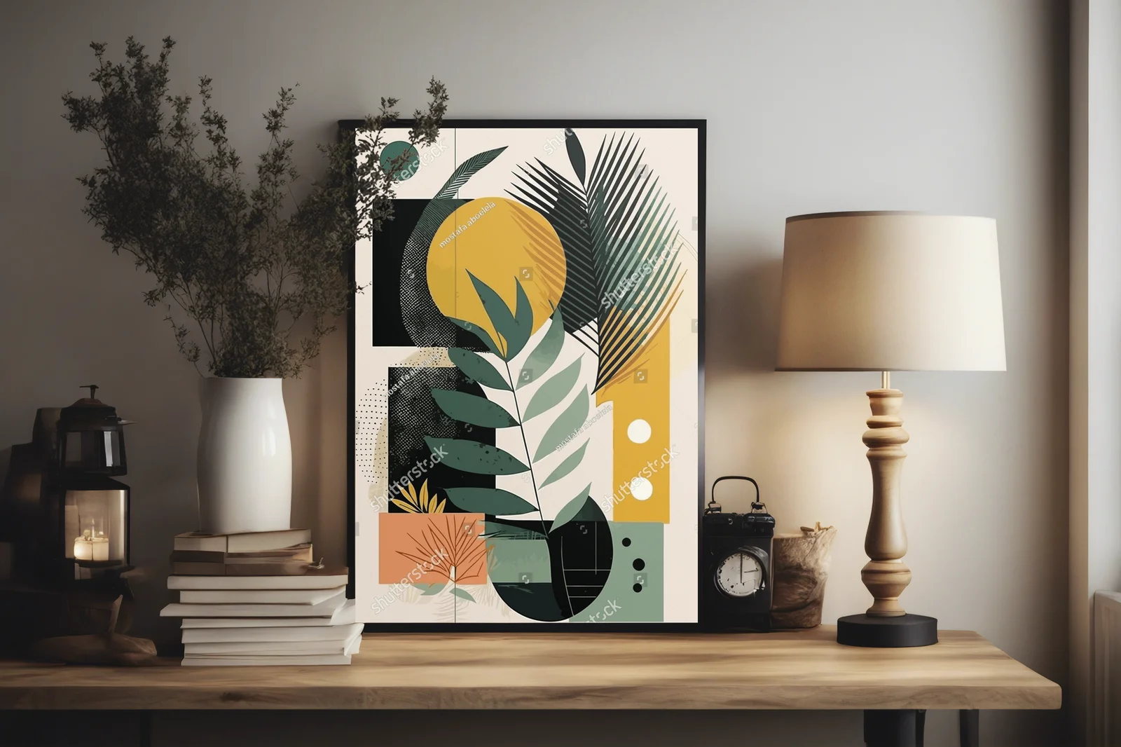 Elegancka kompozycja botaniczna w stonowanych tonach
