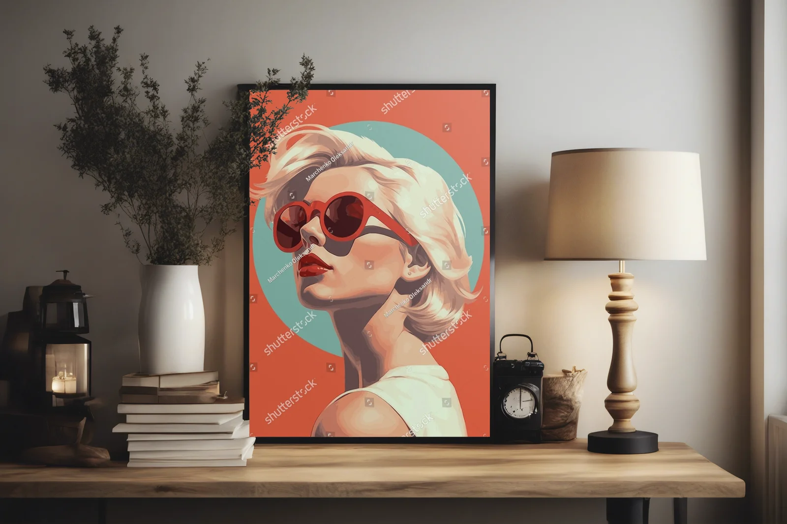 Młodzieżowy portret w retro stylu z modnym akcentem