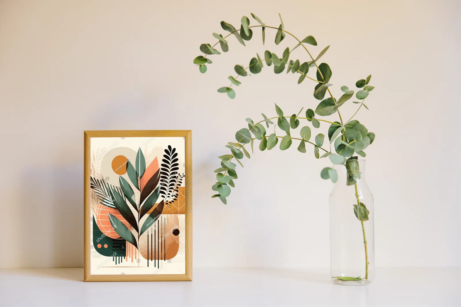 Elegancka kompozycja botaniczna w ciepłych tonacjach