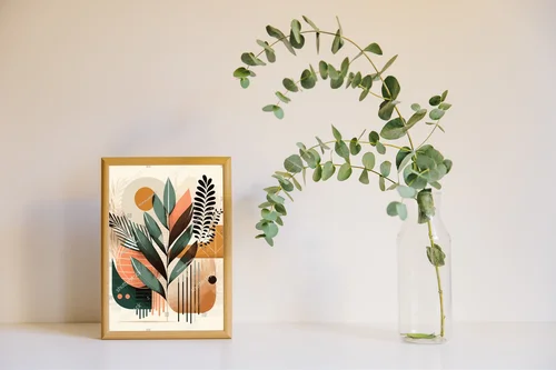 Elegancka kompozycja botaniczna w ciepłych tonacjach