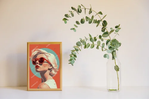 Młodzieżowy portret w retro stylu z modnym akcentem