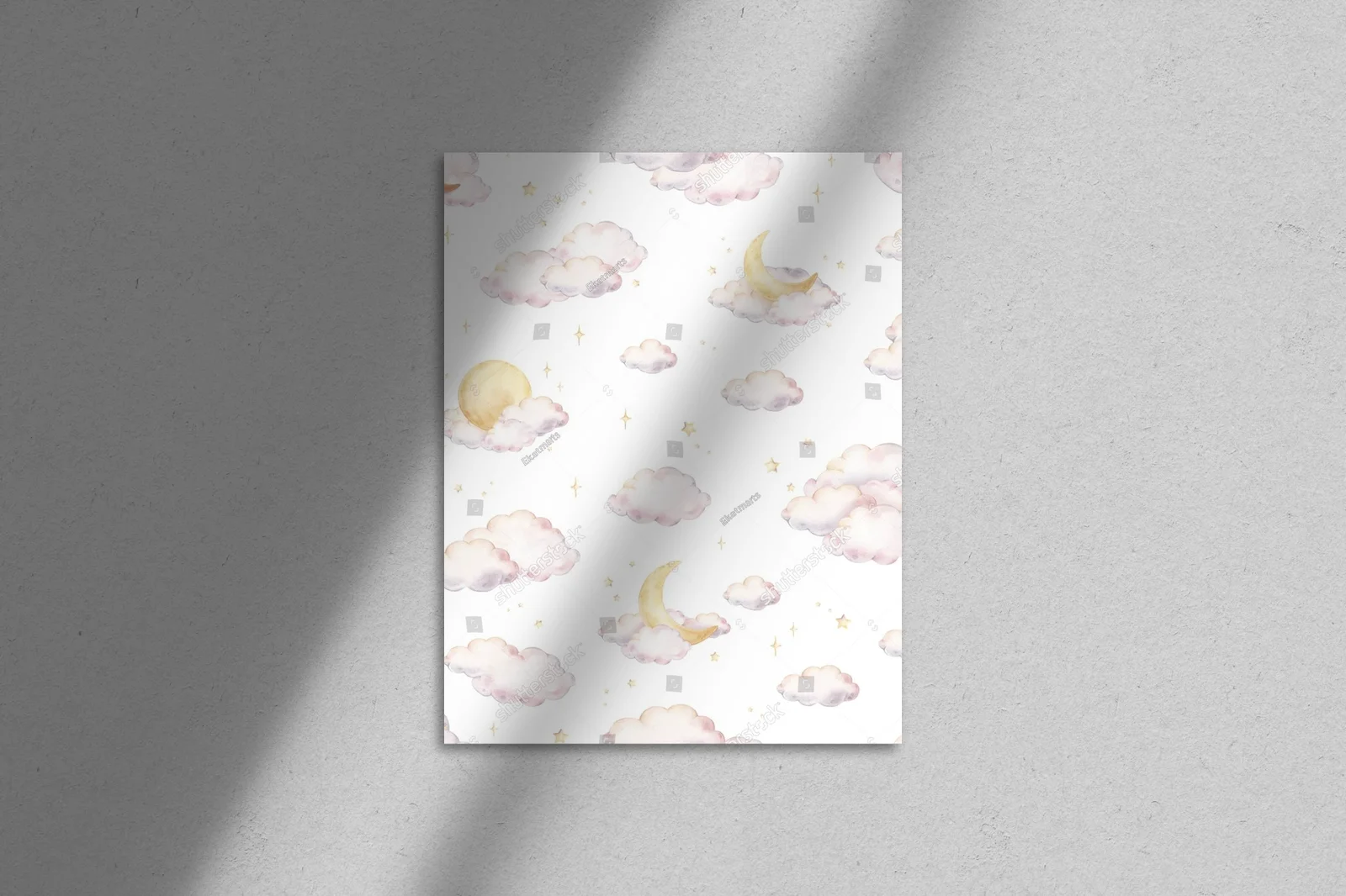 Mistyczny nocny motyw w pastelowych barwach