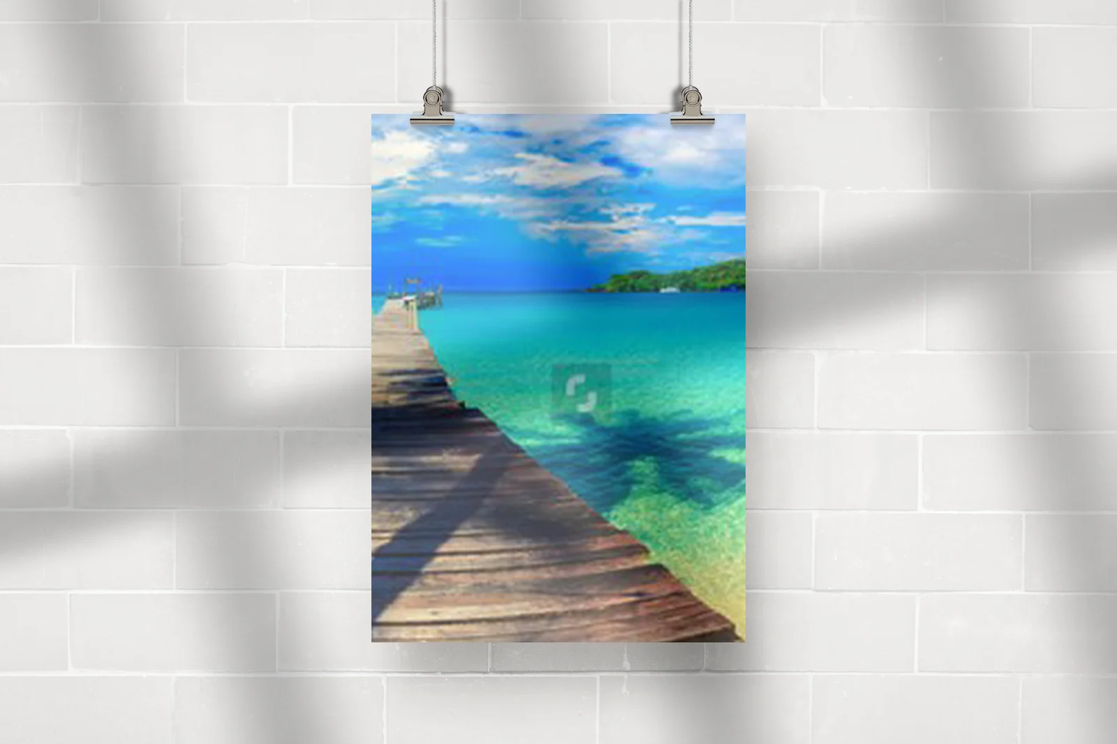 Rajski pejzaż tropikalnej plaży
