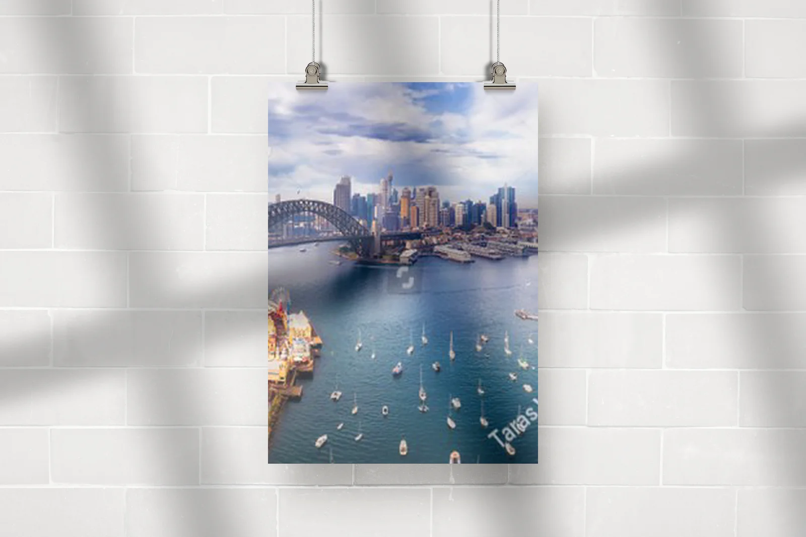 Panoramiczny widok Sydney w delikatnych barwach