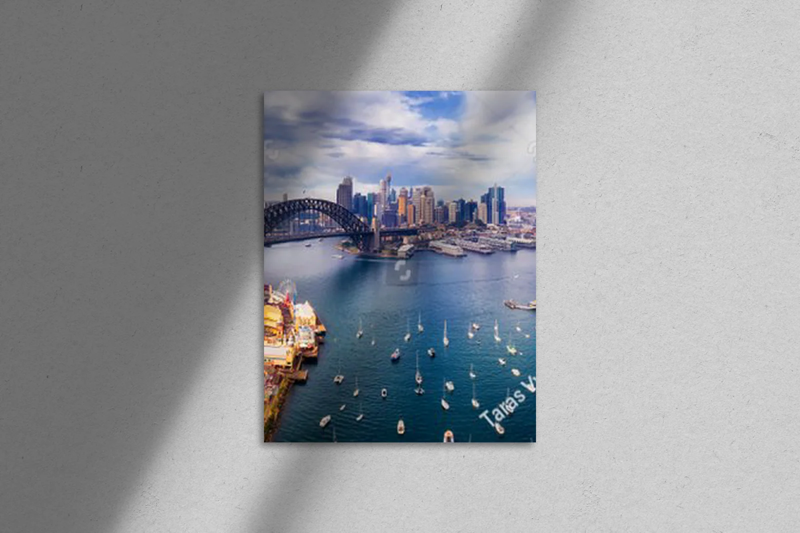 Panoramiczny widok Sydney w delikatnych barwach