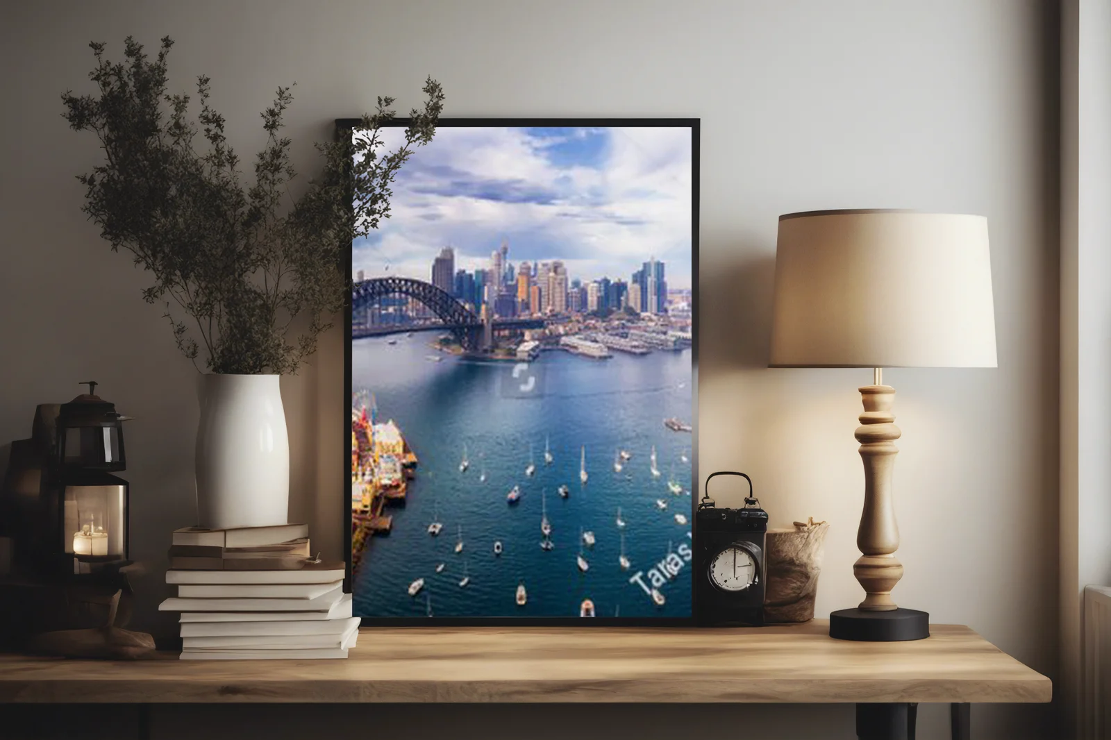 Panoramiczny widok Sydney w delikatnych barwach