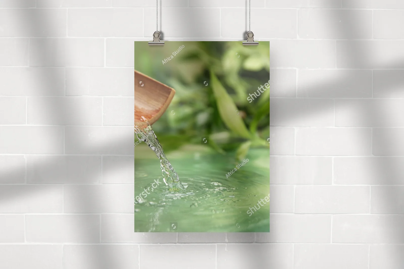 Zmysłowa kompozycja spa z naturalnym wodospadem