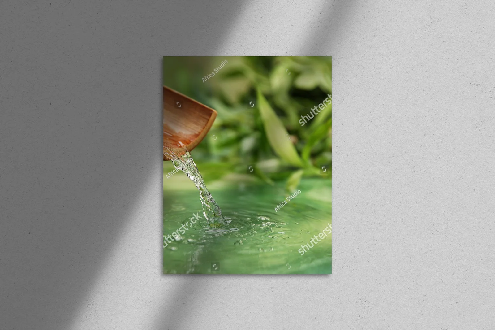 Zmysłowa kompozycja spa z naturalnym wodospadem