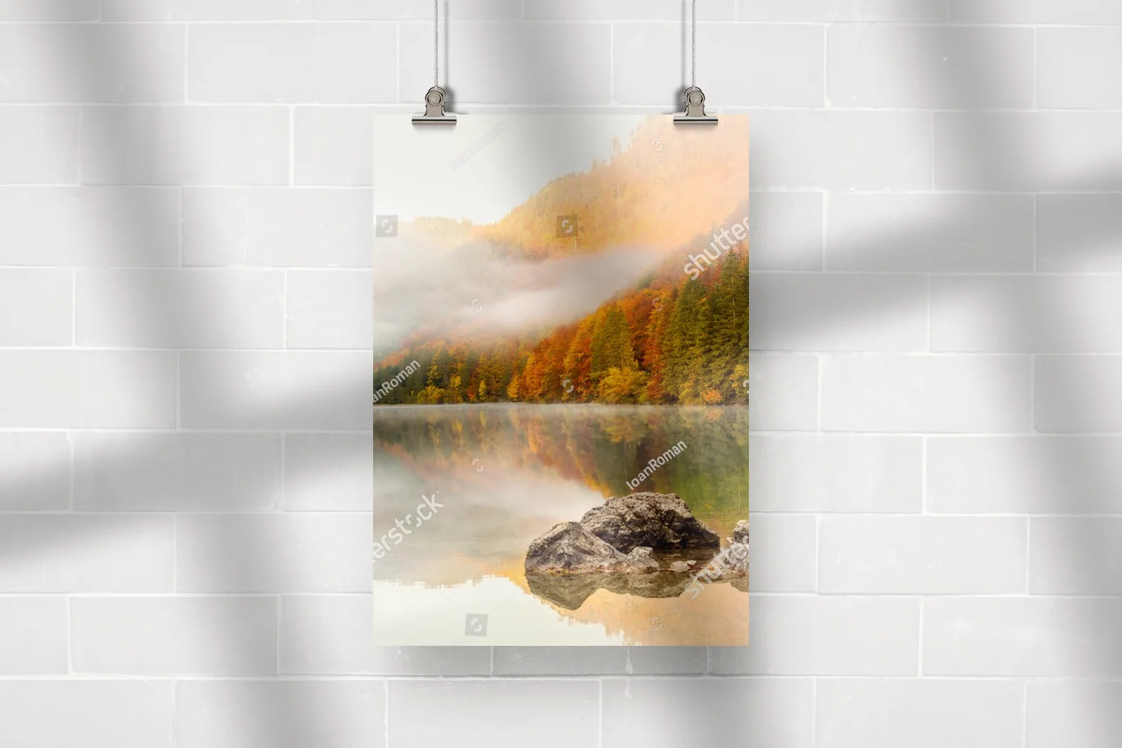 Misty Autumn Escape by the Alpine Lake