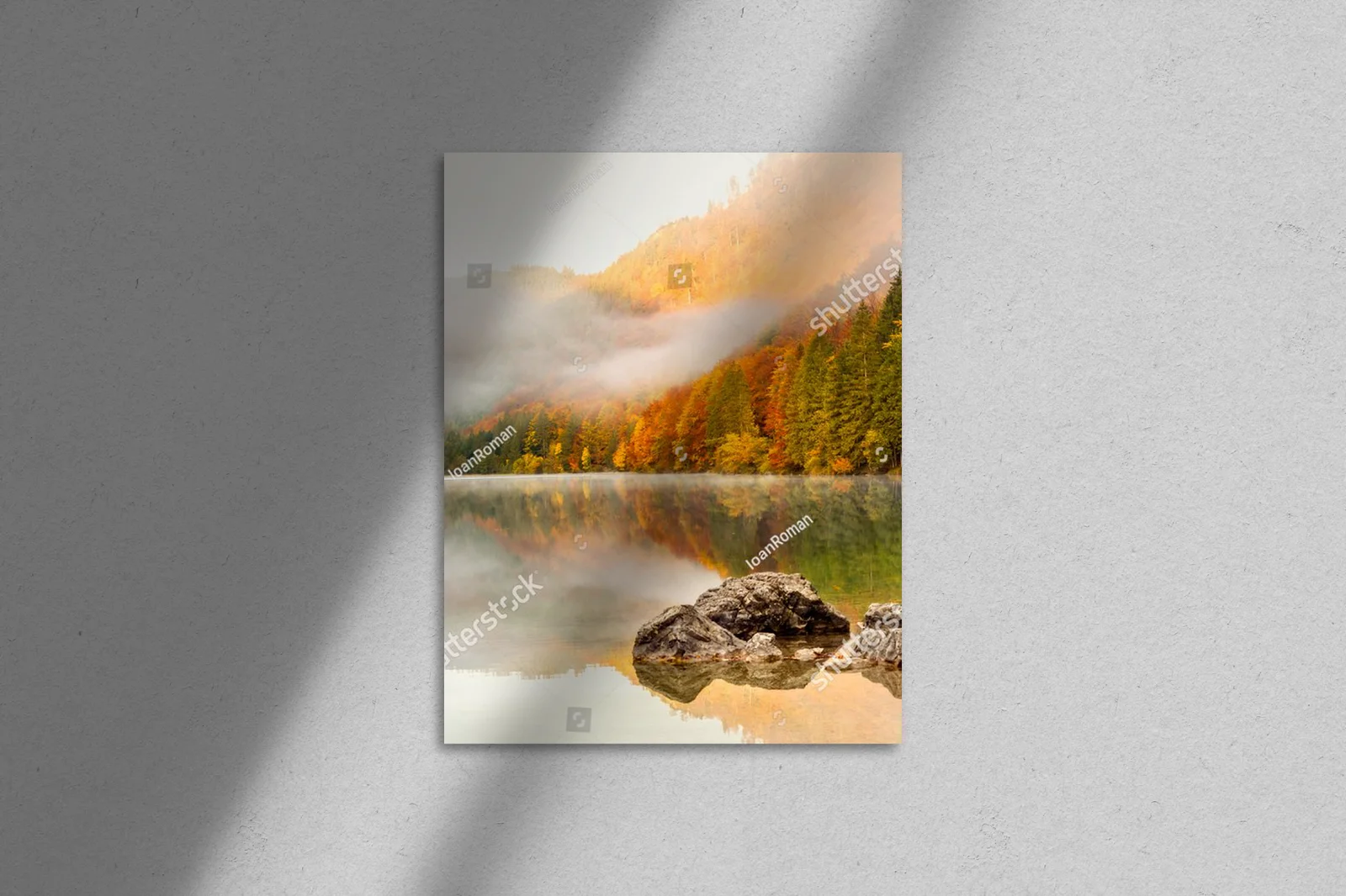 Misty Autumn Escape by the Alpine Lake