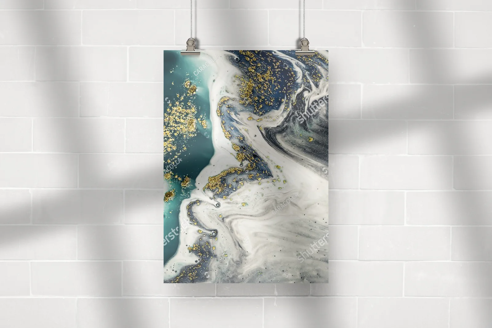 Fantazje oceanu w metalicznych odcieniach