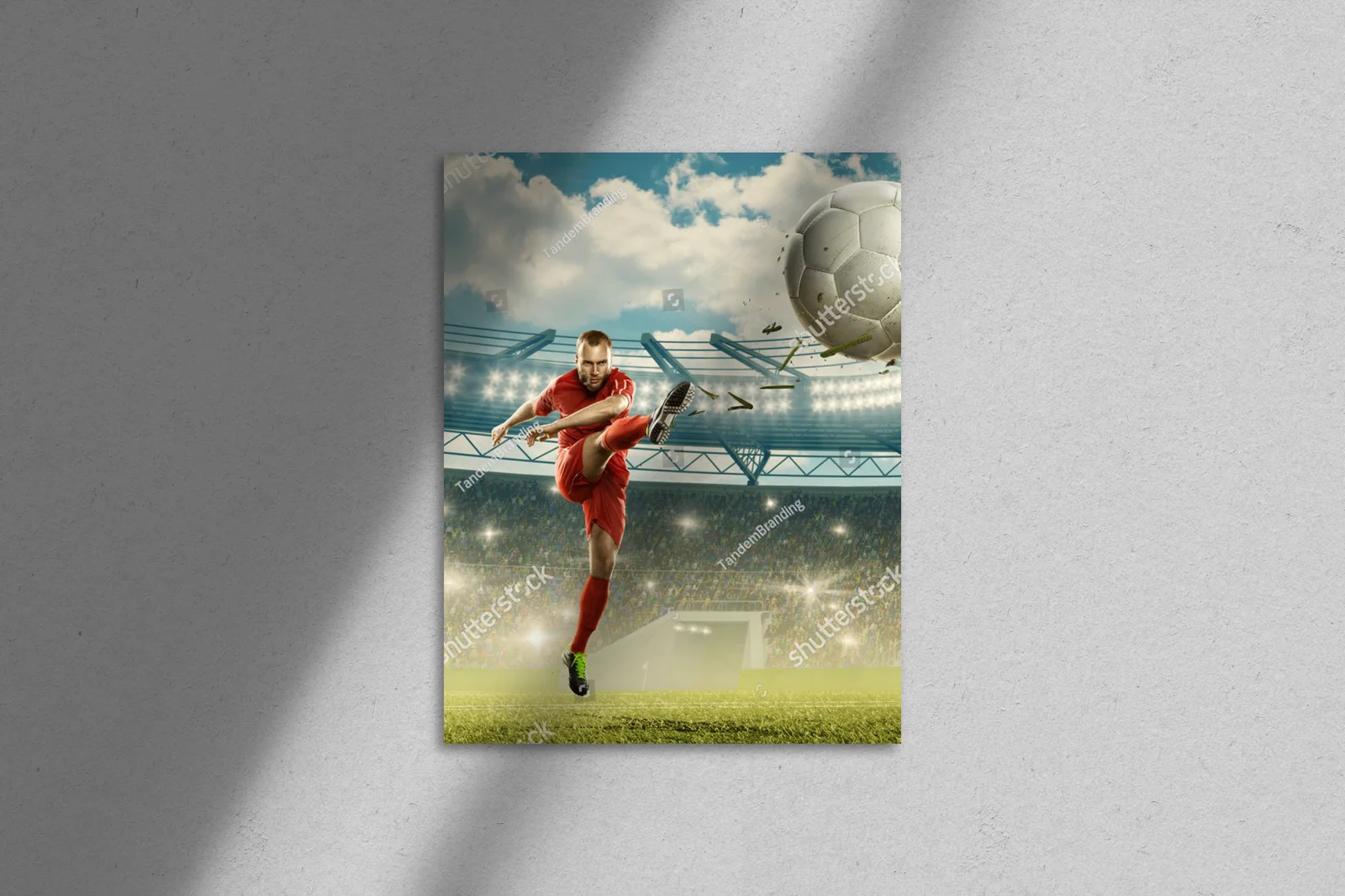 Rytm sportowej pasji na oświetlonym stadionie
