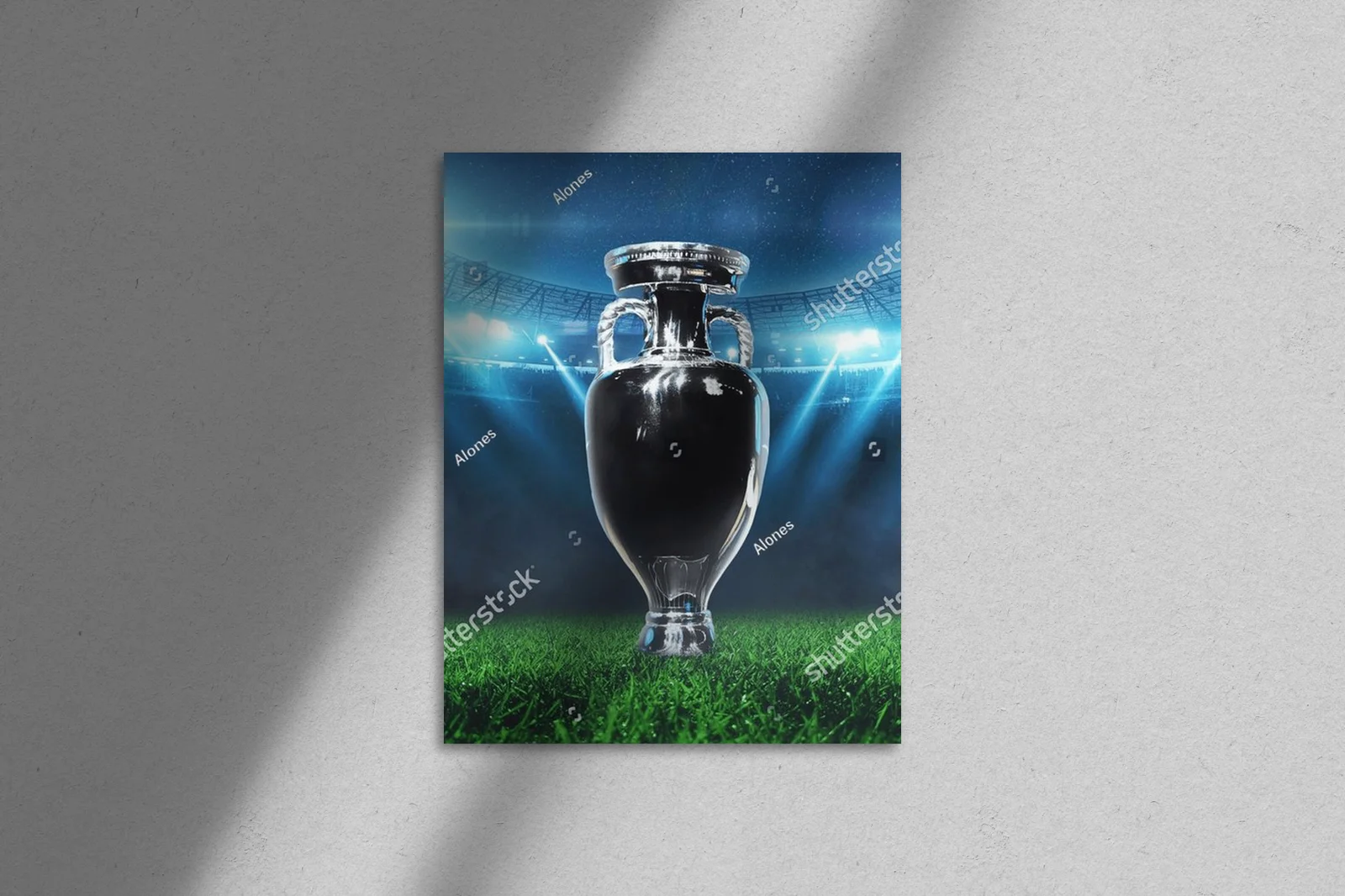 Nocna arena futbolu w pulsujących barwach