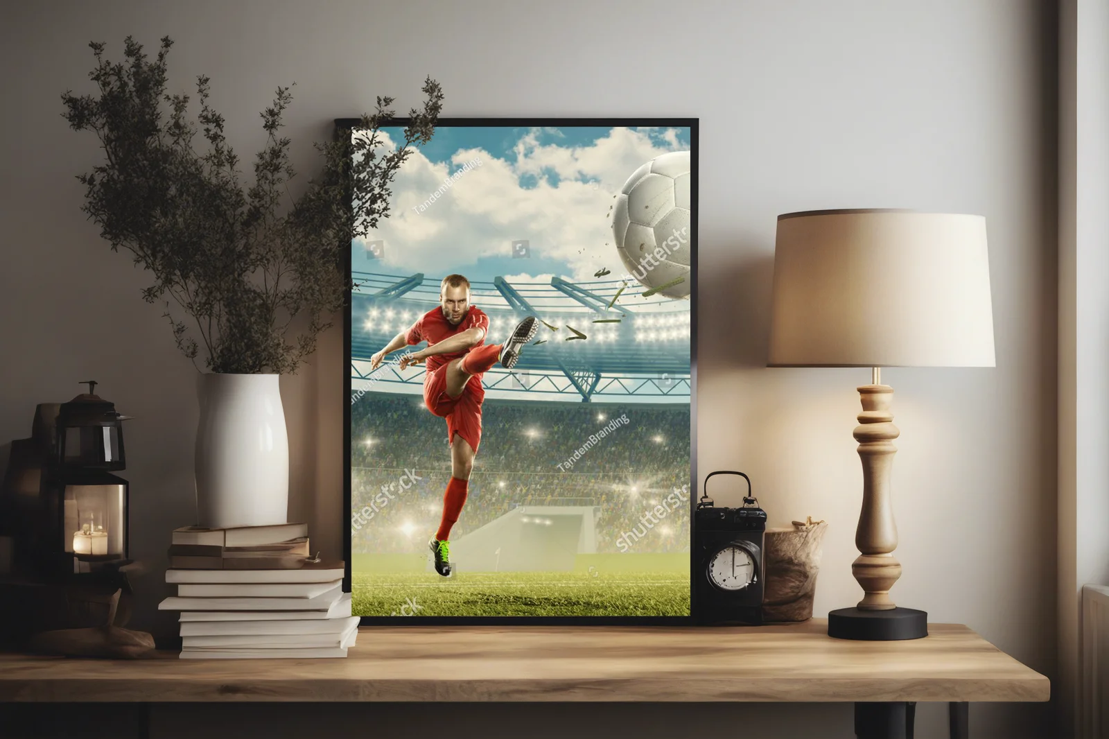 Rytm sportowej pasji na oświetlonym stadionie